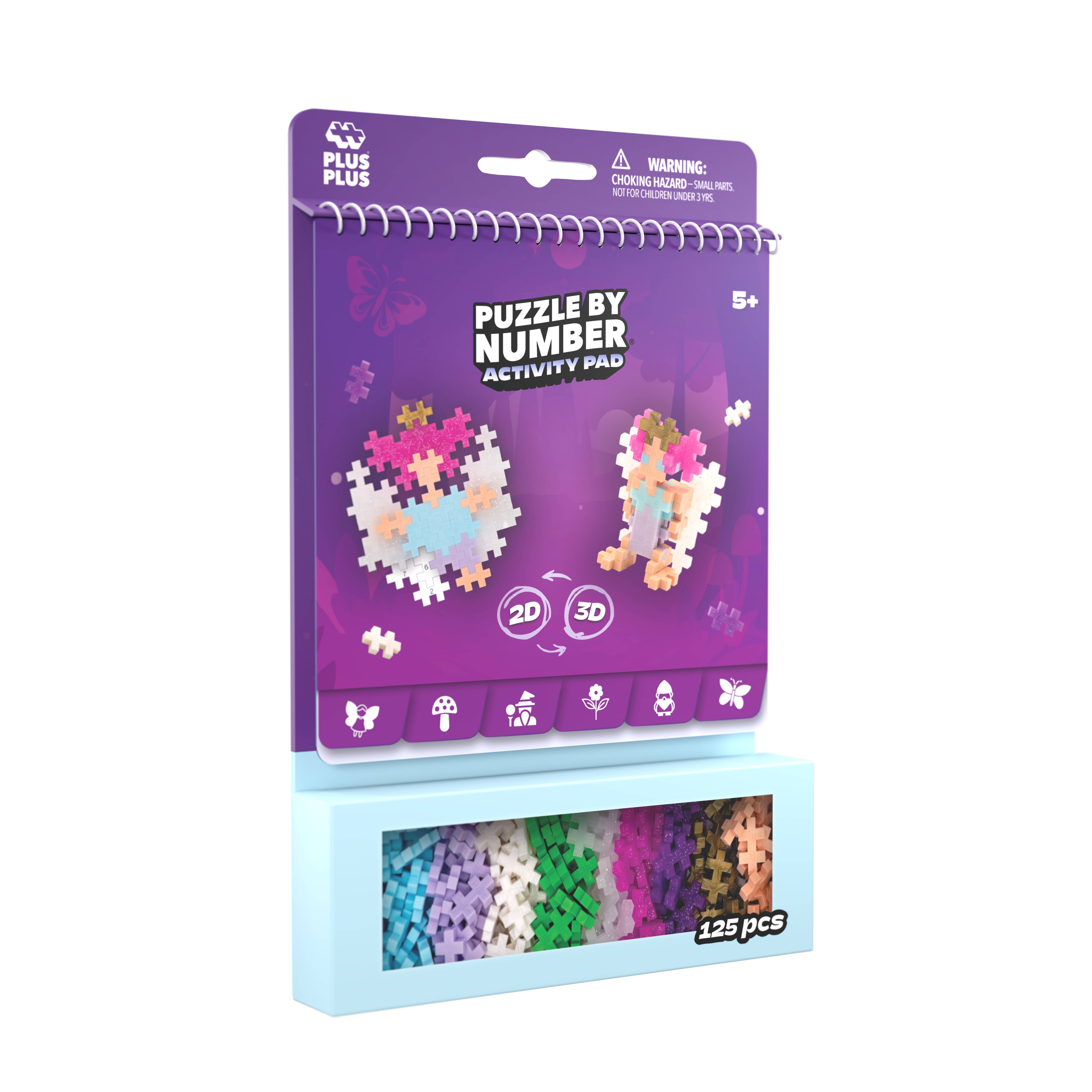 Plus-Plus Activity Pad – Enchanted Forest, 125 deler