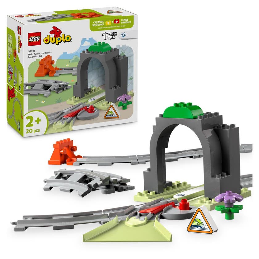 LEGO DUPLO Town 10425, Togtunnel og skinner – Ekspansjonsett