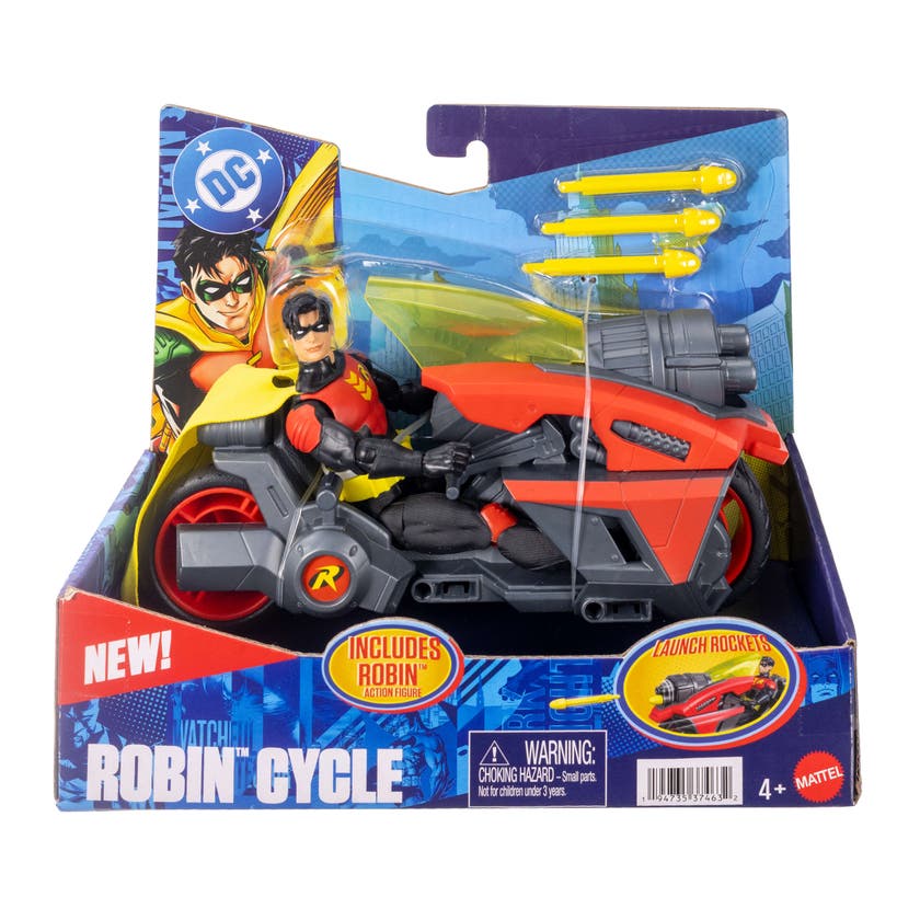DC Premier Robin motorsykkel med figur 16,5 cm