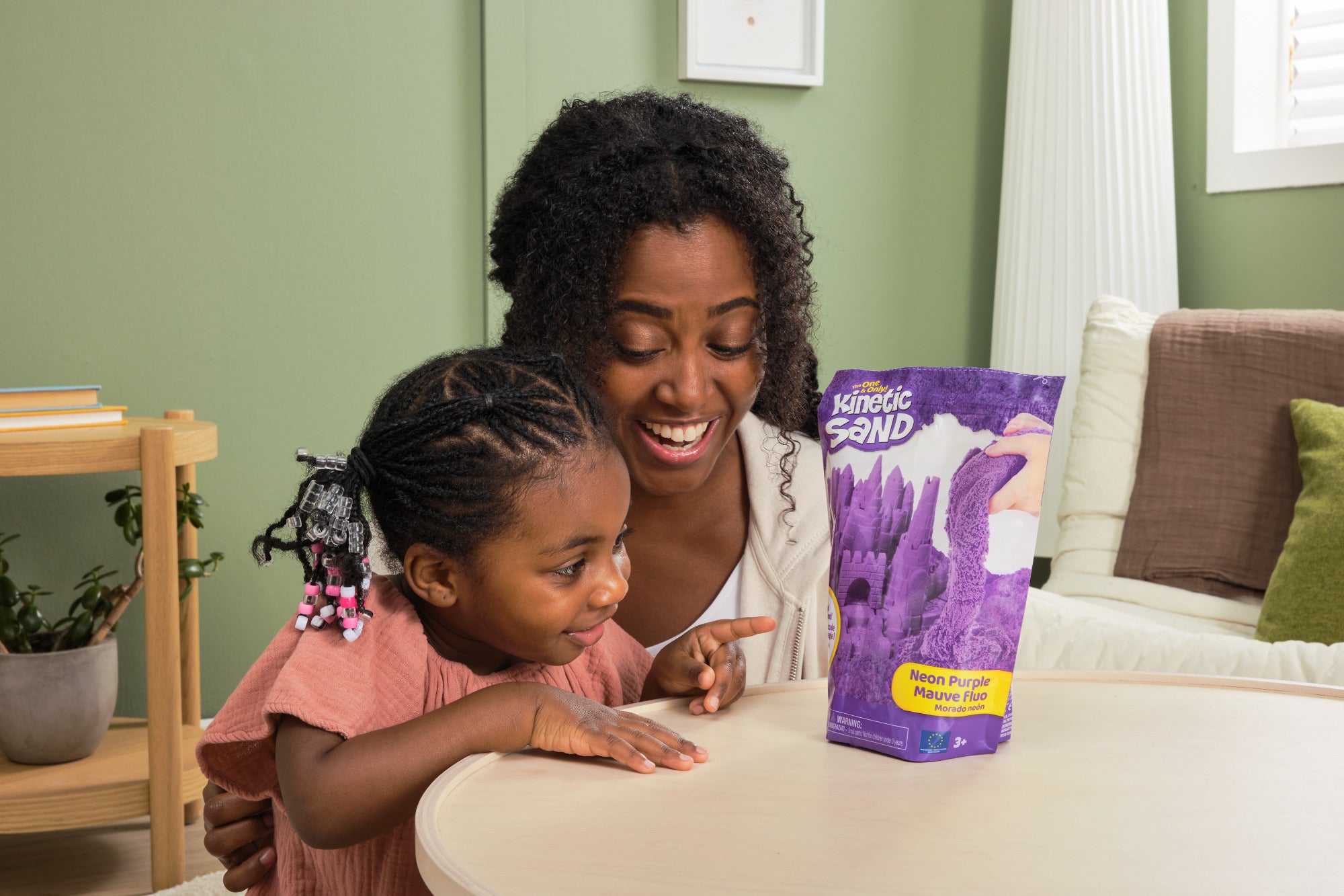 Kinetic Sand Fargepose Lilla