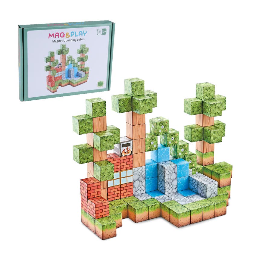 Mag&Play - Building cubes 2 cm 106 stk