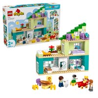 3-i-1 Moderne familievilla med figurer