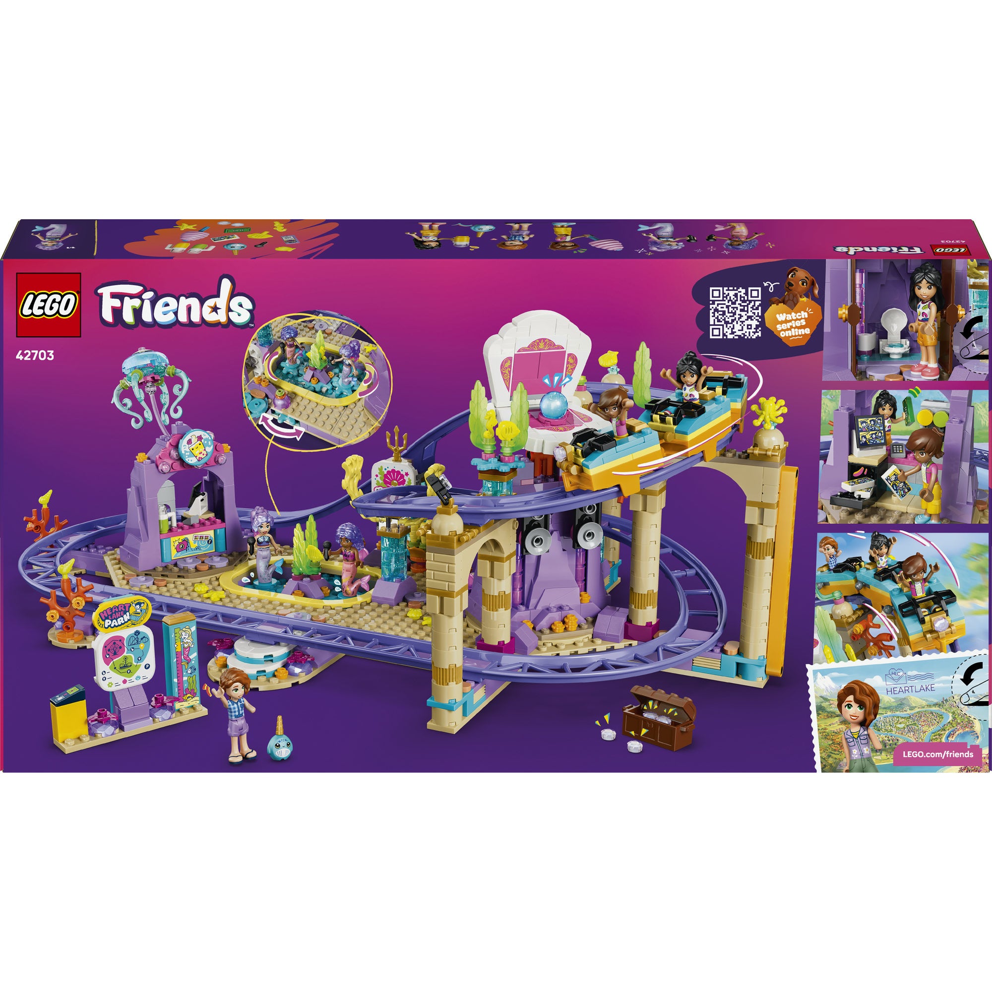 LEGO® Friends Berg-og-dal-bane med havfruetema, byggeleke 42703