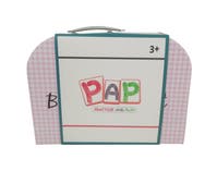 PAP, Blomstret Teservise for 4 med Brett, Metall