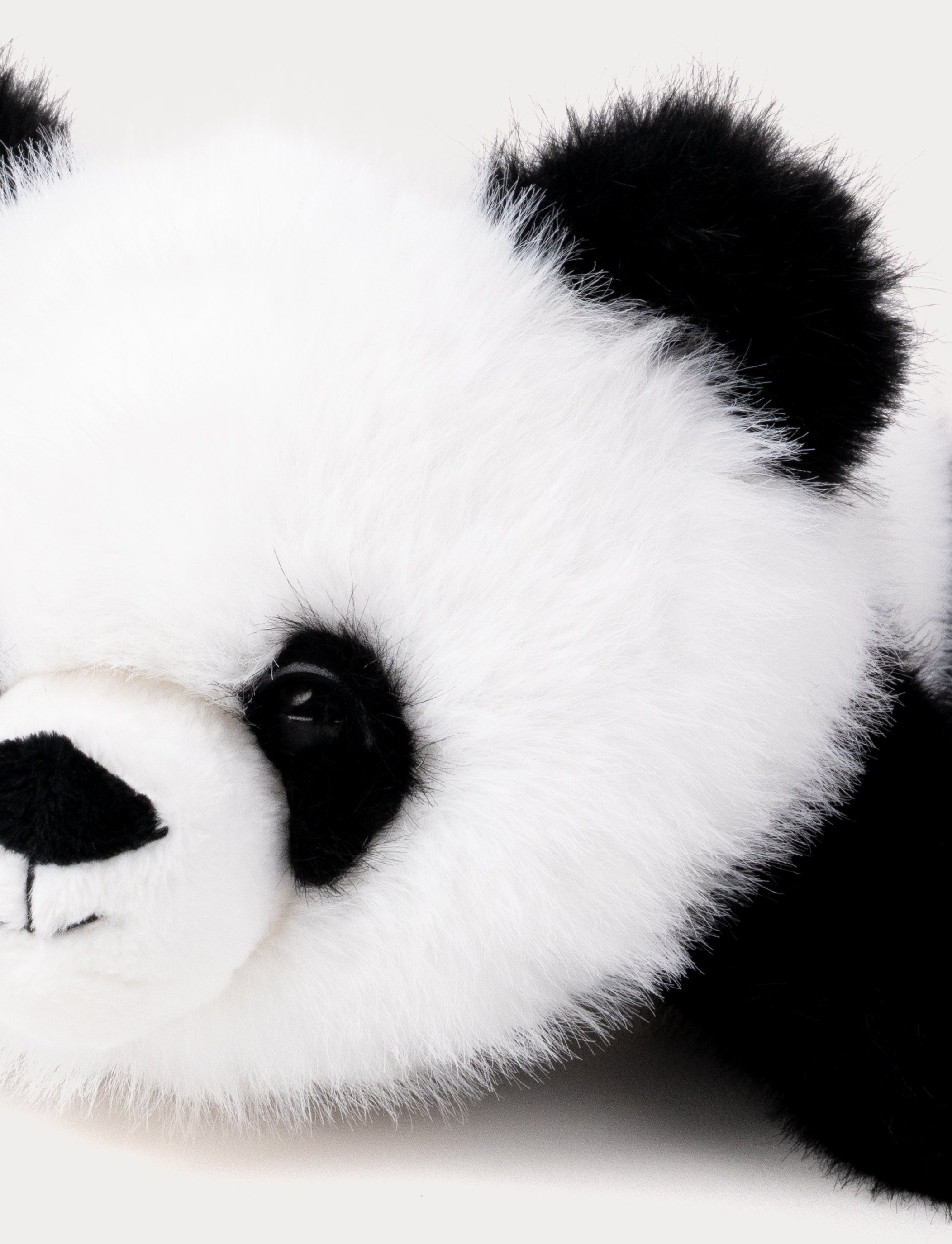 Teddykompaniet - Liggende Panda Svart/Hvit