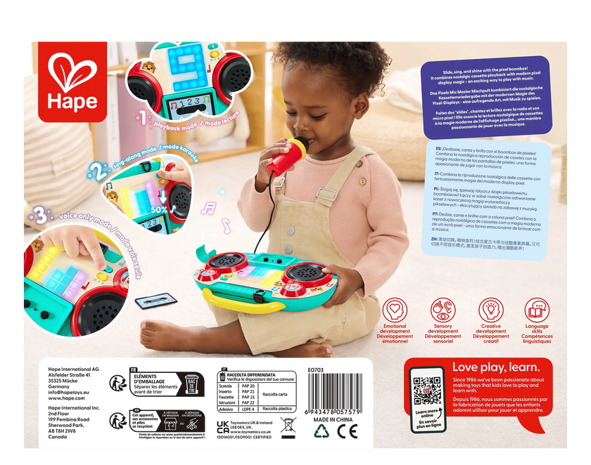 Hape Pixelz Boom Box