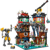 LEGO® NINJAGO® bys verksteder. Byggbart ninja-lekesett 71837
