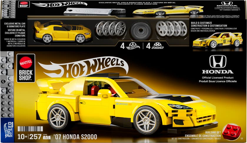 Mattel Brick Shop Speed Series Honda S2000 1:32
