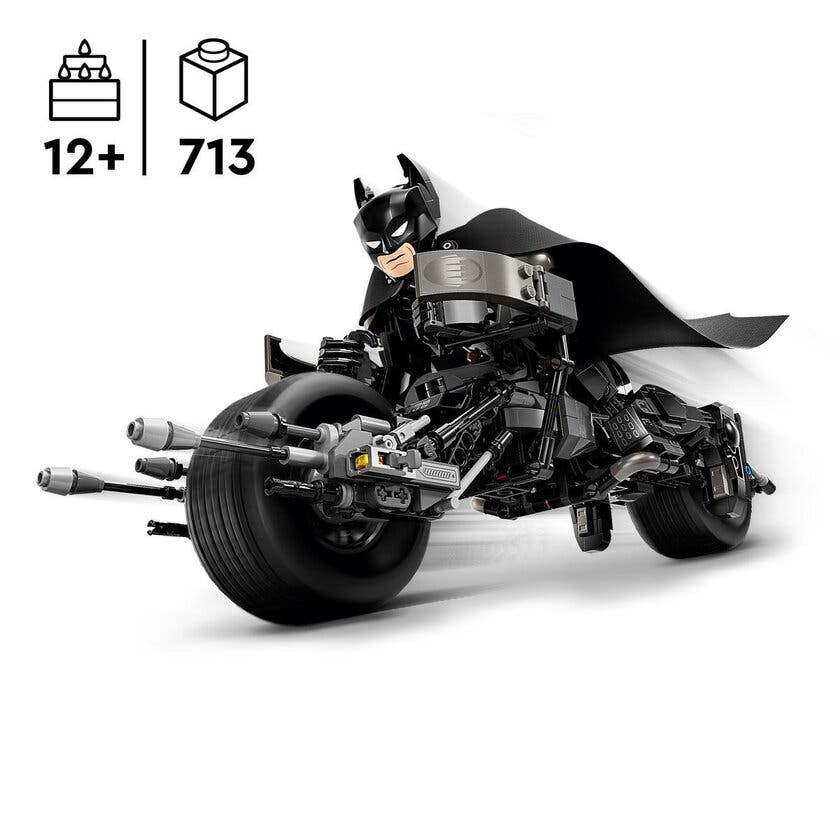 LEGO DC Batman 76273, Batman byggefigur og Batpod-sykkelen