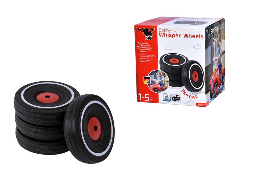 BIG Whisper Wheels - Stillere gummihjul for Bobby Car