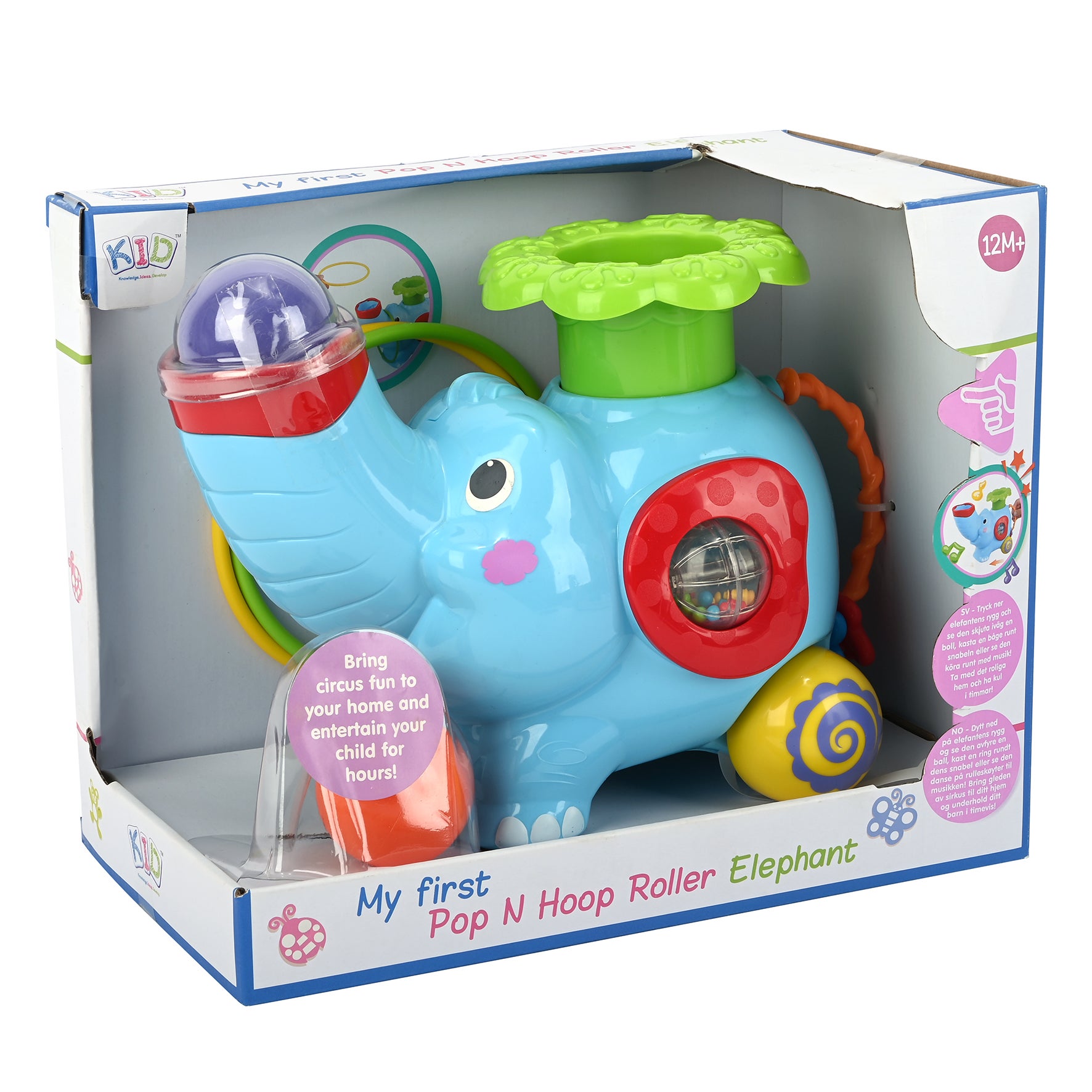KID, Rullende aktivitetselefant med lydfunksjon