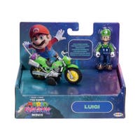 Super Mario Movie Luigi med motorsykkel 2,5 tomme