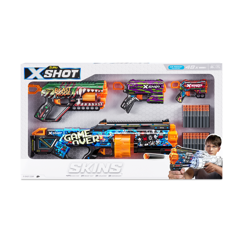 XSHOT Skins Mix Combo Last Stand, Griefer, Flux og Menace