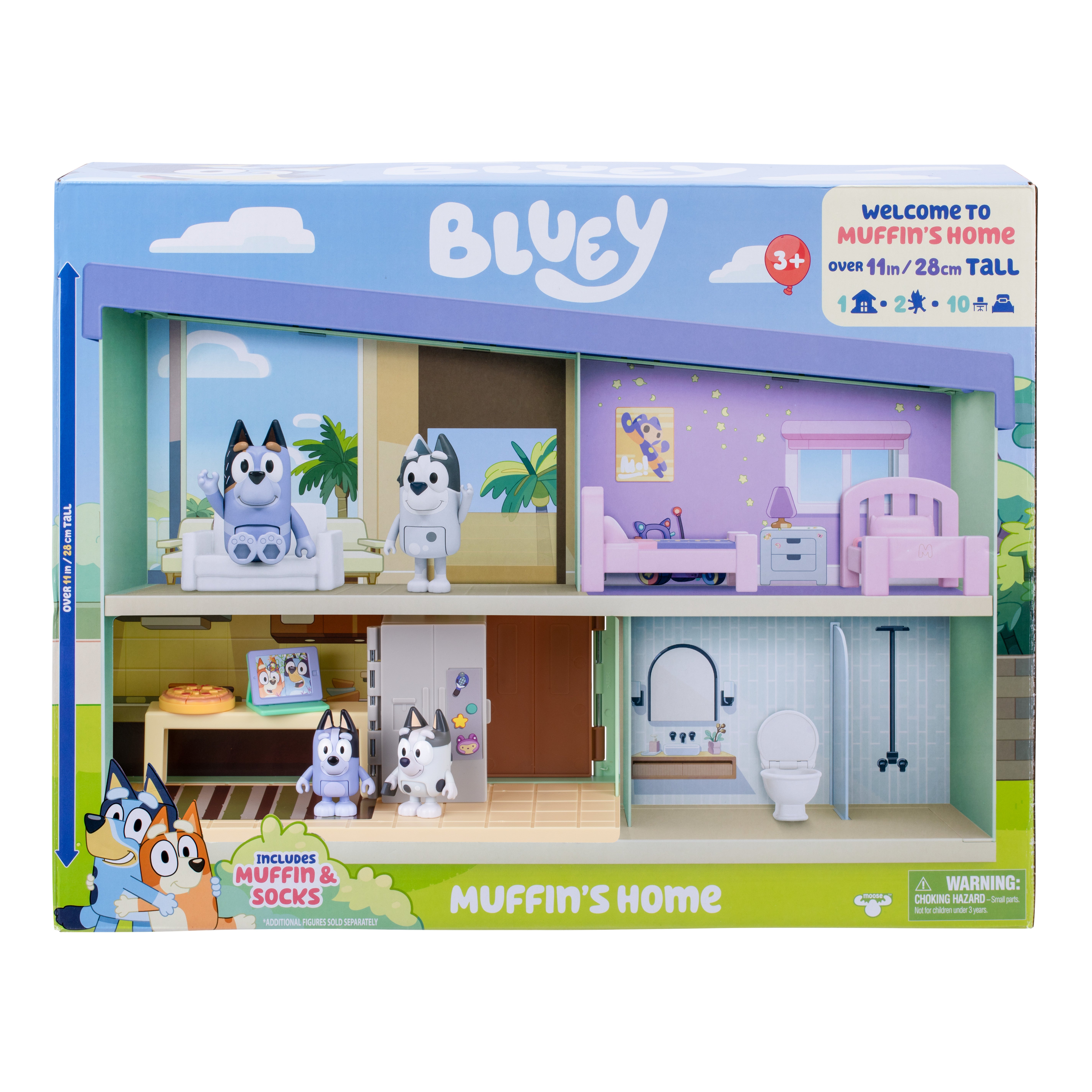 Bluey Muffins House Playset fra 3 år