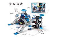 Garasje, bilbane med 7 biler med tilbehør Politi