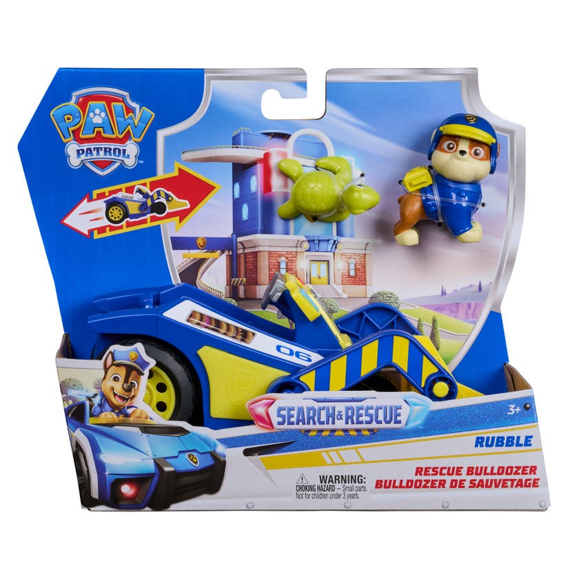 PAW Patrol Rubble Rescue Bulldozer med figur og skilpadde