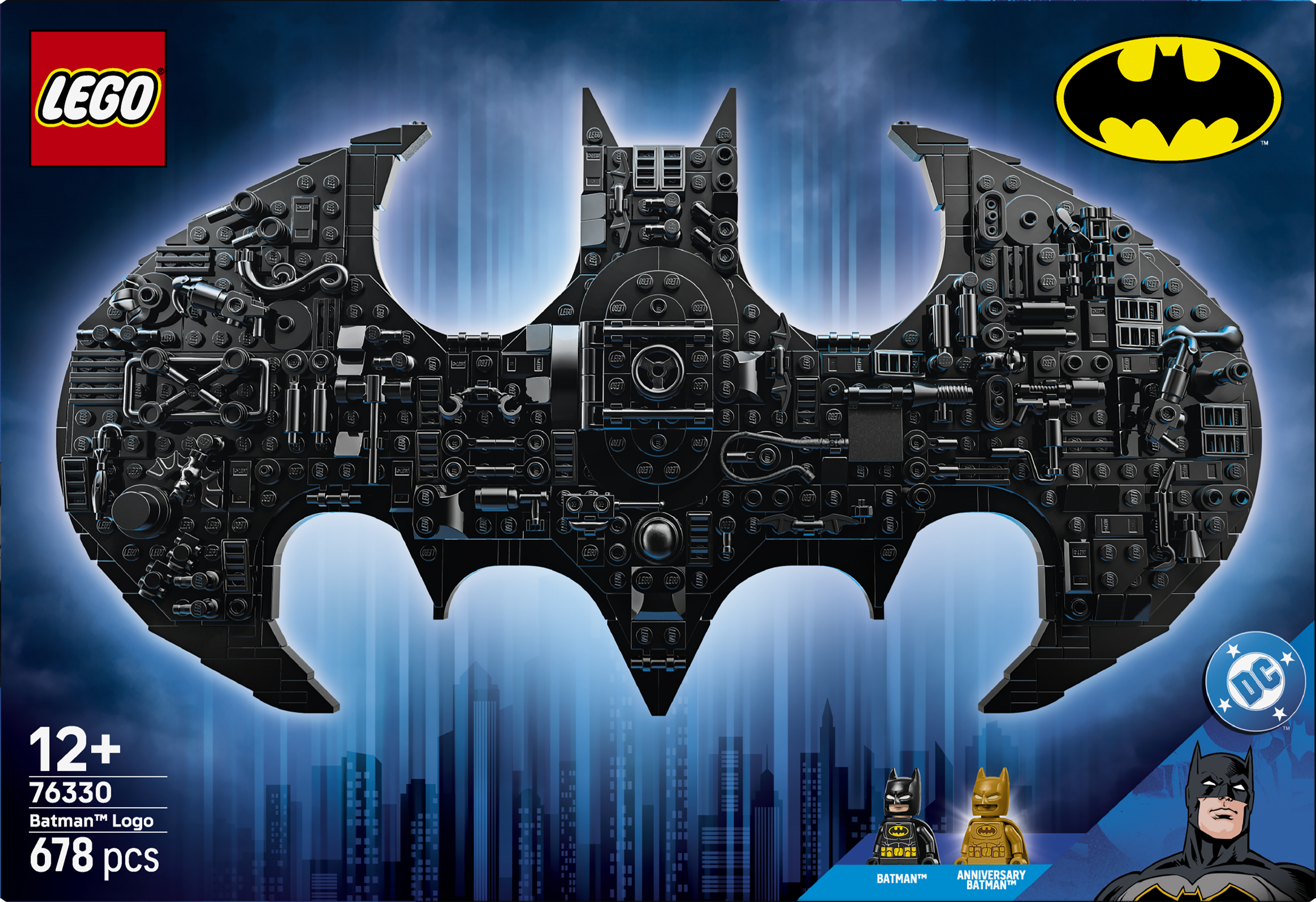 LEGO® DC Batman™: Logoen til Batman. Superhelt-leke 76330