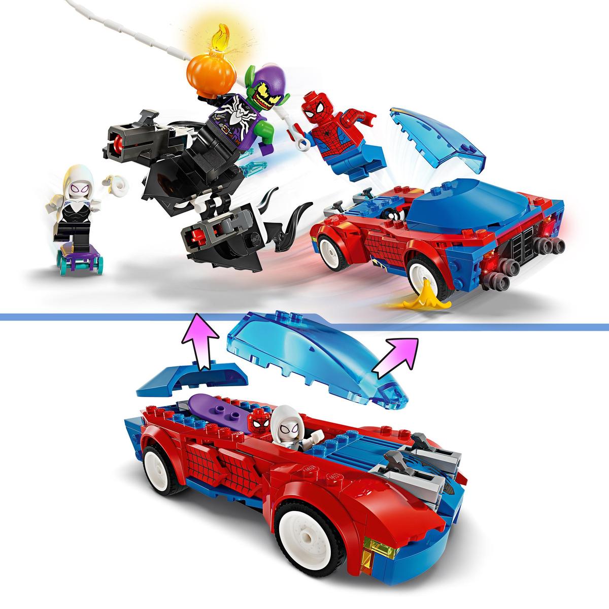 LEGO Marvel 76279, Spider-Mans racerbils & Venom Green Goblin