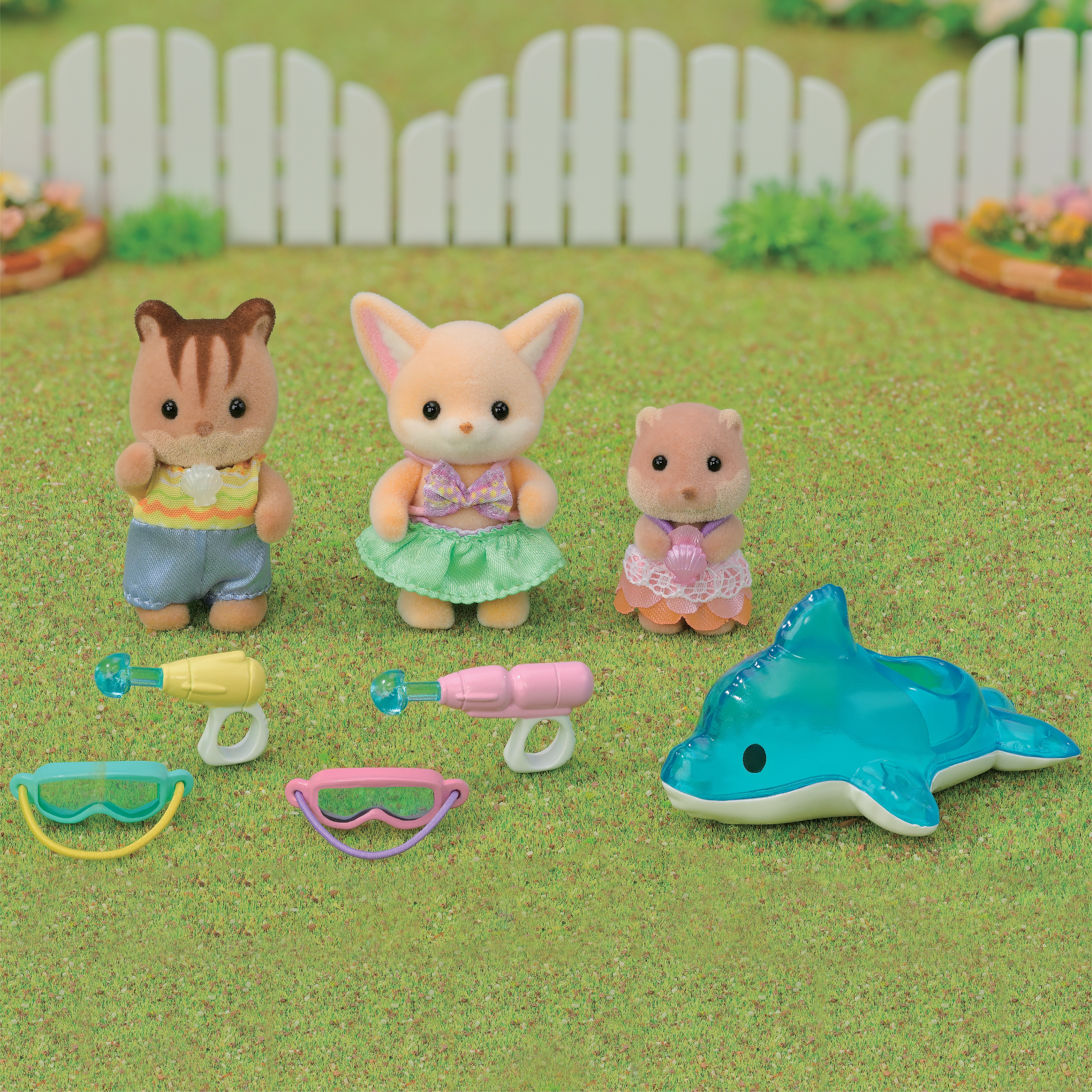 Sylvanian Families - Trillingene ved svømmebassenget