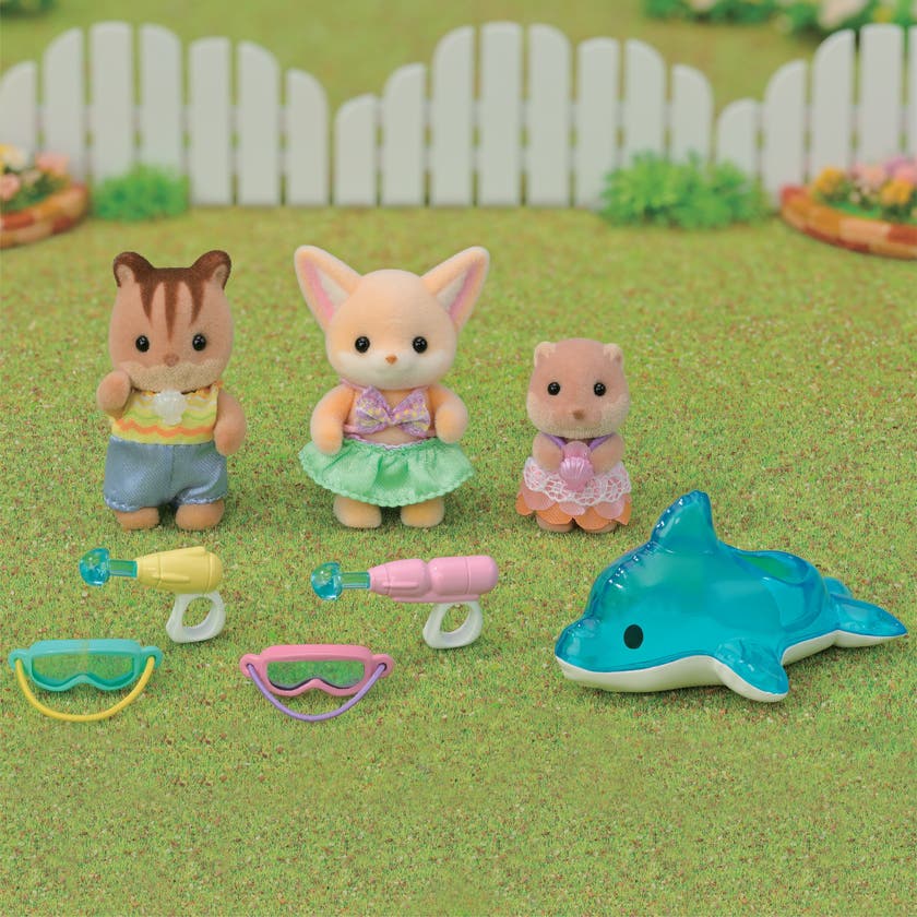 Sylvanian Families - Trillingene ved svømmebassenget