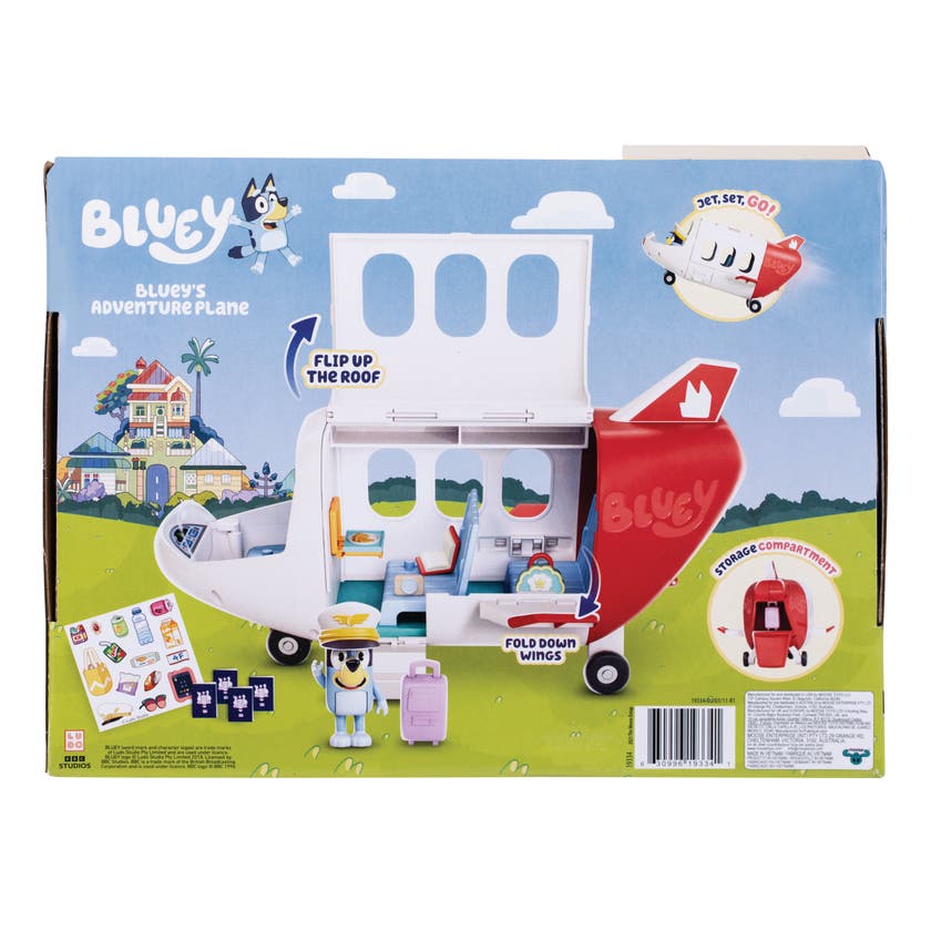 Bluey's Jet Flyplassset fra Moose Toys