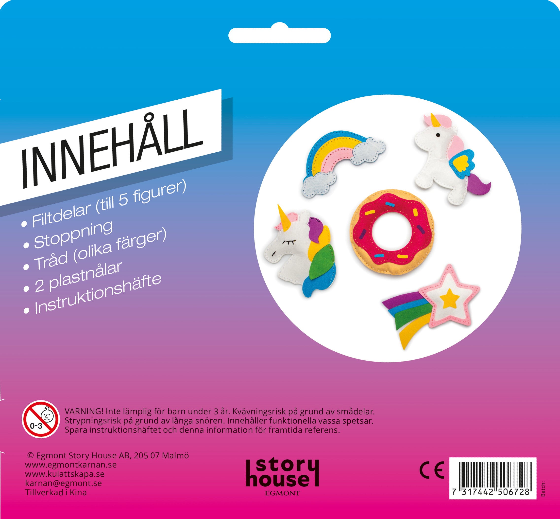 Morsomt å lage filtfigurer – hobbysett fra Egmont Kärnan