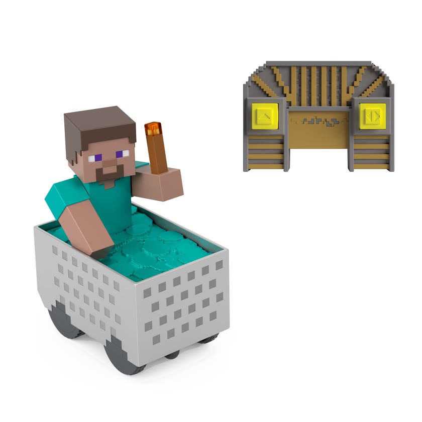 Minecraft Minecart RC med Steve