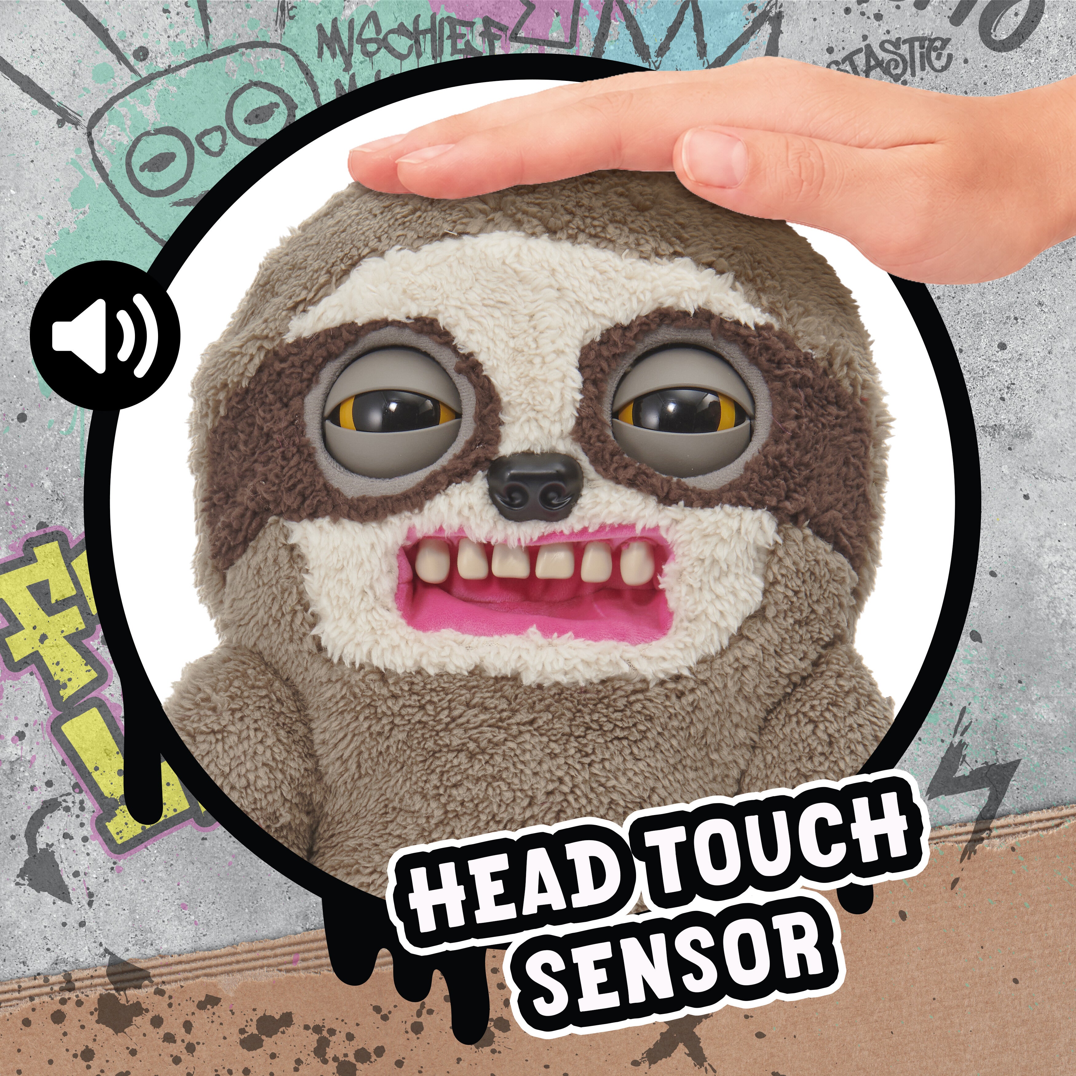 Fugglers Sickening Sloth Deluxe Puppetronic Kosedyr