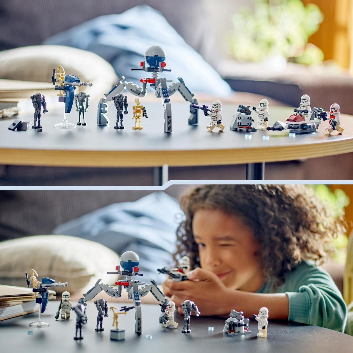 LEGO Star Wars 75372, Clone Trooper™ & Battle Droid™ Kamp-pakke