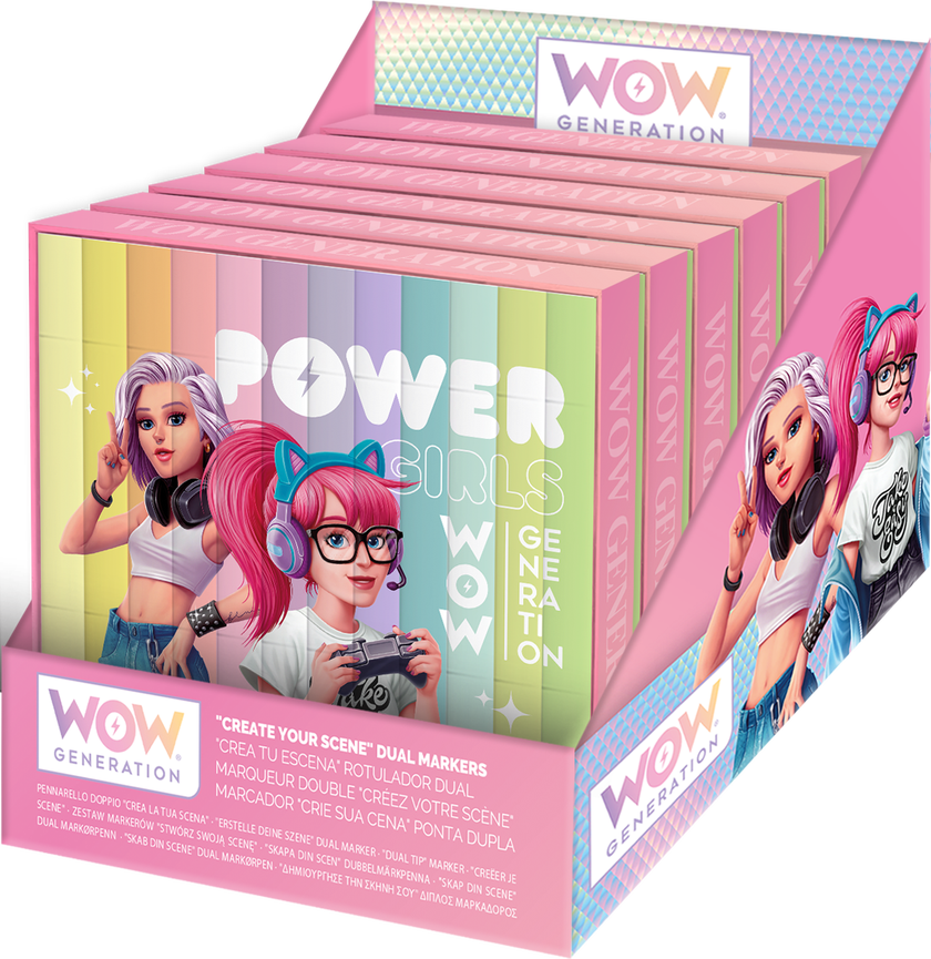 WOW Generation, Firkantede tusjpenn med doble ender