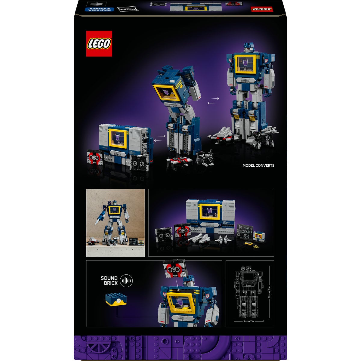 LEGO® Icons Transformers: Soundwave Modellbyggesett for voksne 10358