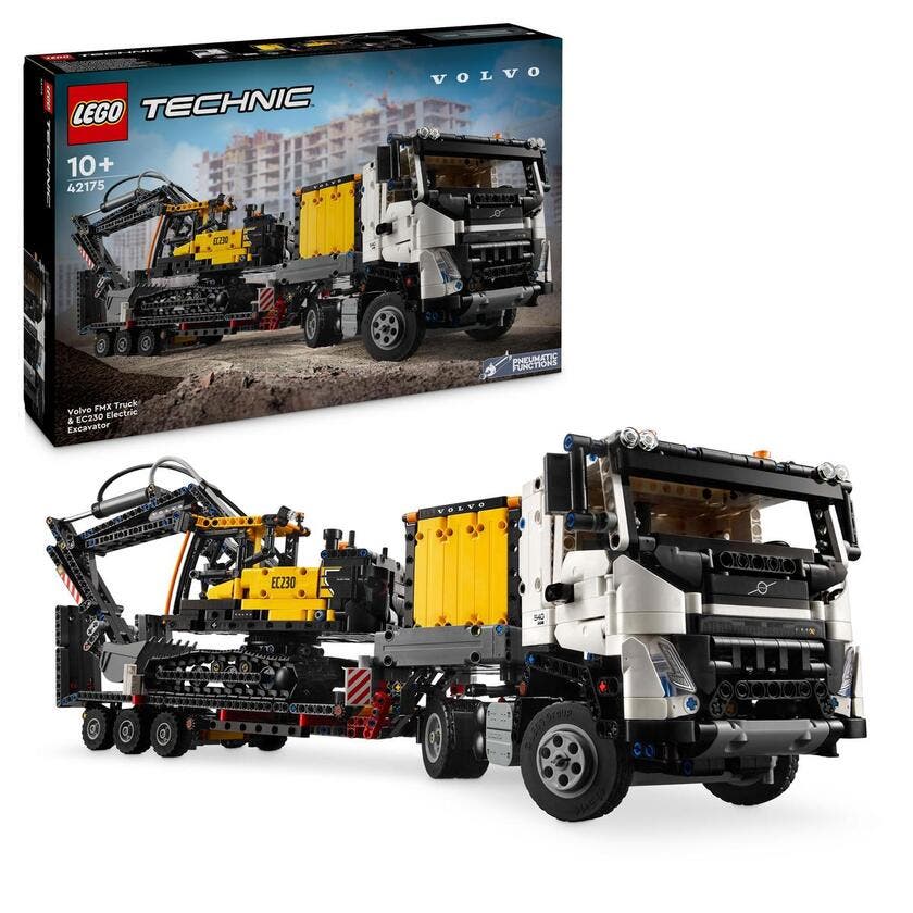 LEGO Technic 42175, Volvo FMX lastebil & EC230 elektrisk gravemaskin