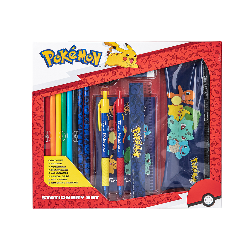 POKÉMON Skrivesett med pennal