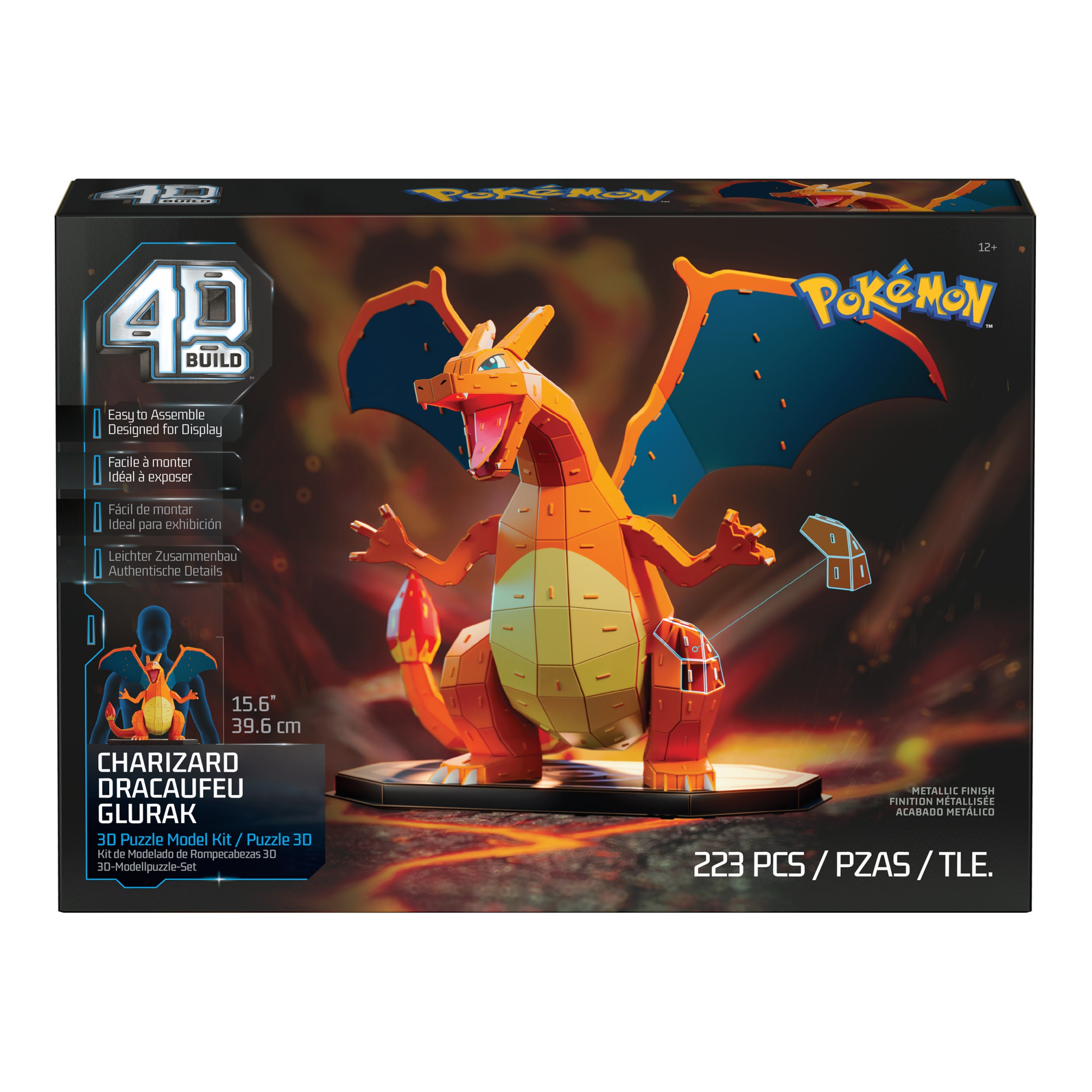 4D Build Pokémon Charizard 3D-modellsats 223 deler