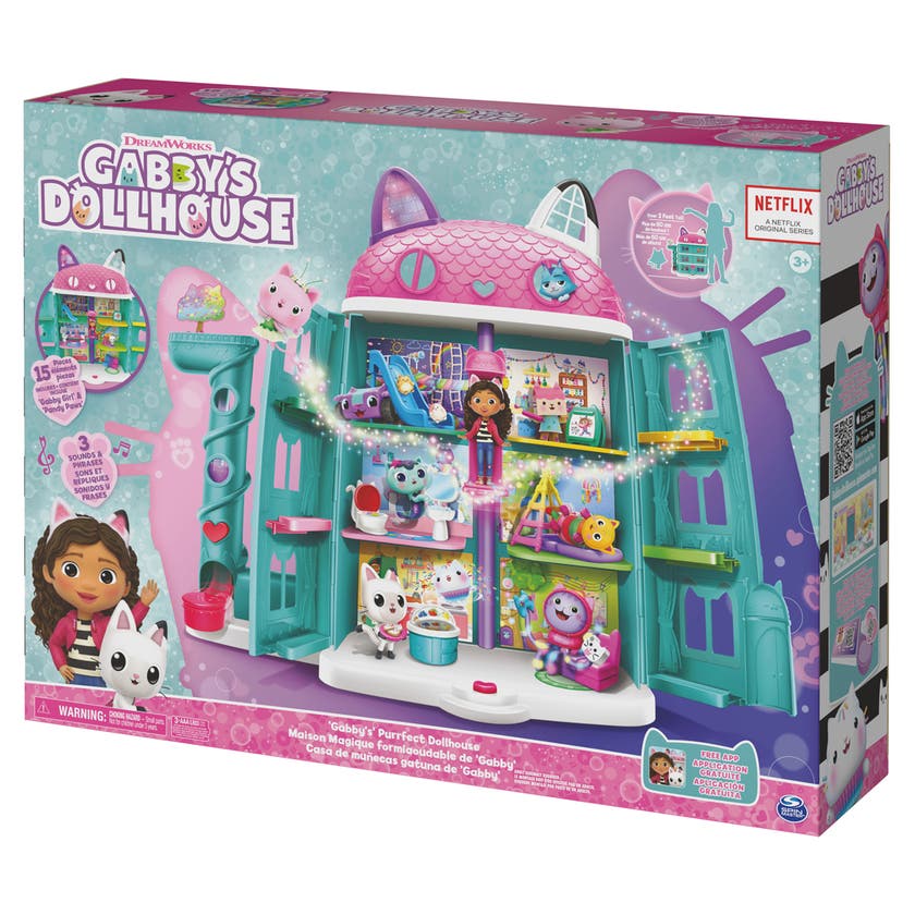 Gabby's Dollhouse Purrfect Dukkehus med 2 dukker og møbler