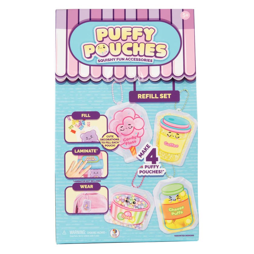 Puffy Pouches refillkit – lag 4 klemvennlige squishys