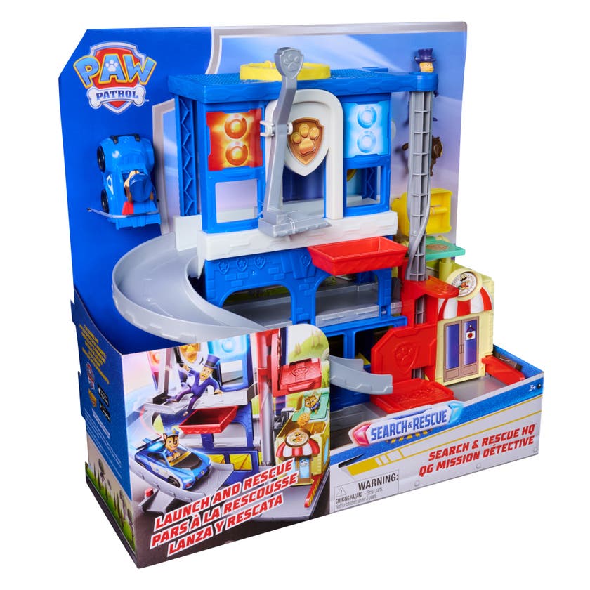 PAW Patrol Search & Rescue Pup Squad HQ lekesett med Chase