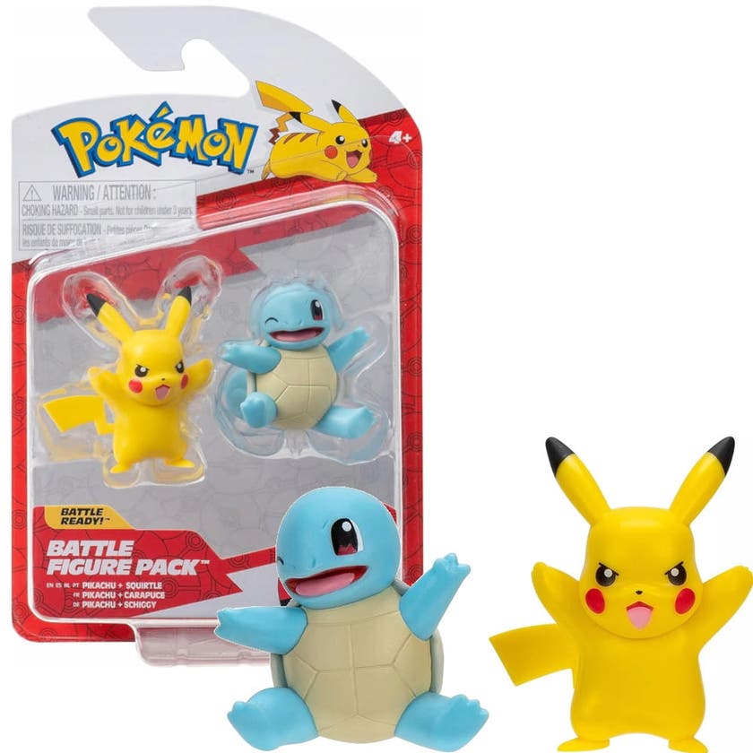 Pokemon, Battle Figure First Partner Squirtle & Pikachu