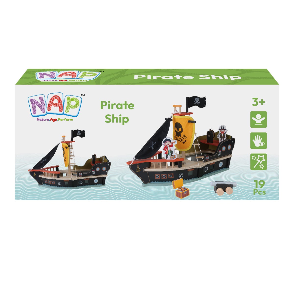 NAP Piratskip treleke for barn