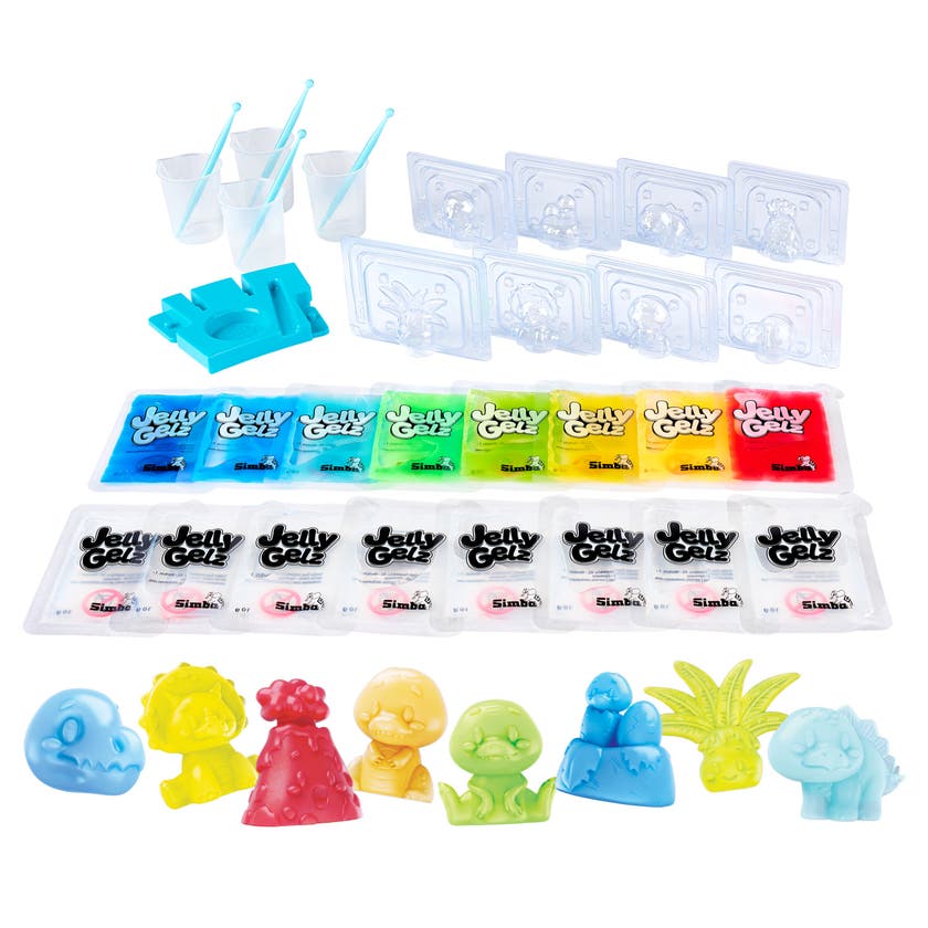 Jelly Gelz Dinos - Dinosaur-formingsett