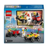 LEGO City Great Vehicles 60458, Pizzabil mot brannbil – racingpakke