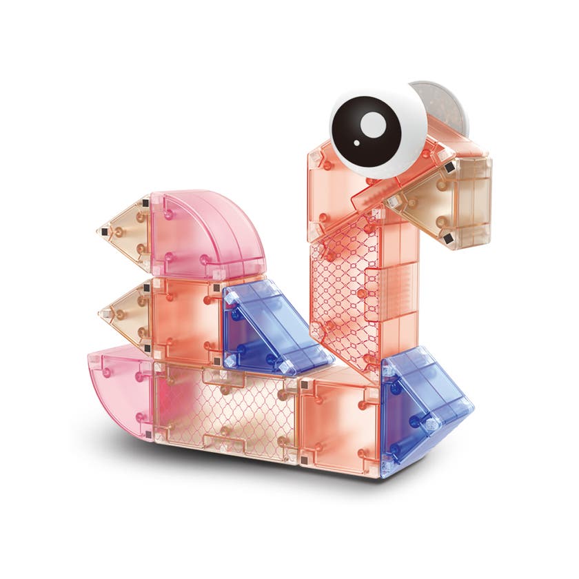 Mag&Play magnetiske byggeklosser 66 stk rosa