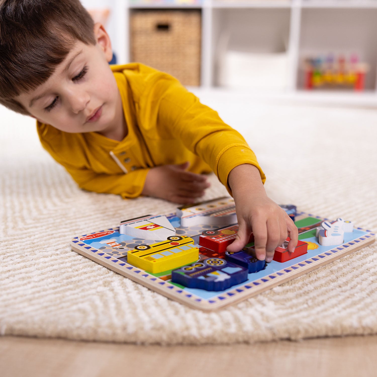 Wooden Chunky Puzzle Vehicles