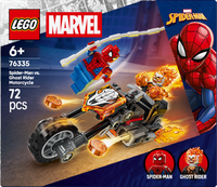 Spider-Man mot Ghost Rider på motorsykkel