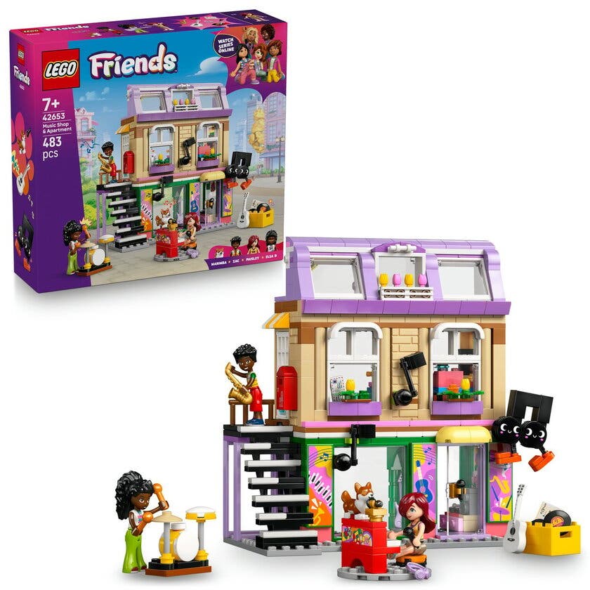 LEGO Friends 42653, Musikkbutikk & leilighet