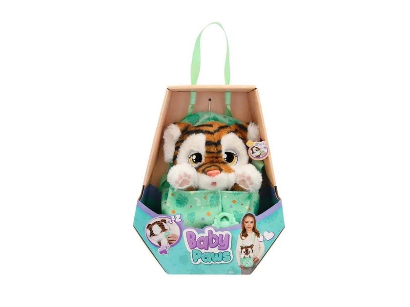 Baby Paws Tiger med snuttedyne og napp
