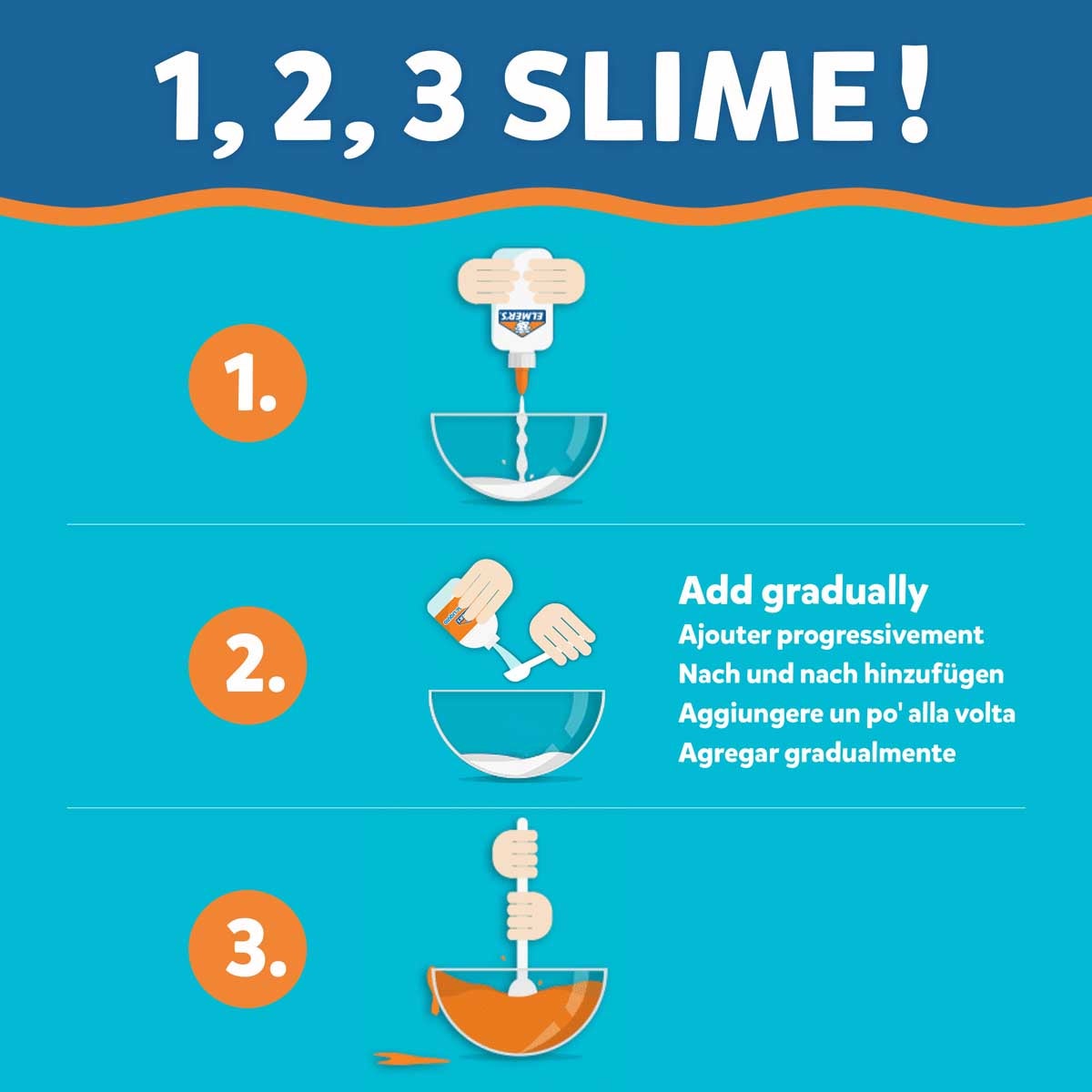 Elmer's 147 ml metallisk flytende lim blå