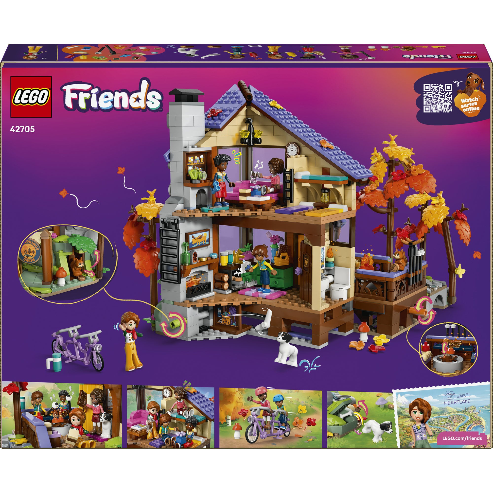 LEGO® Friends Koselig høsthytte, byggeleke 42705