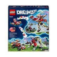 LEGO DREAMZzz 71497, Coopers tigerrobot og Zeros hot rod-bil
