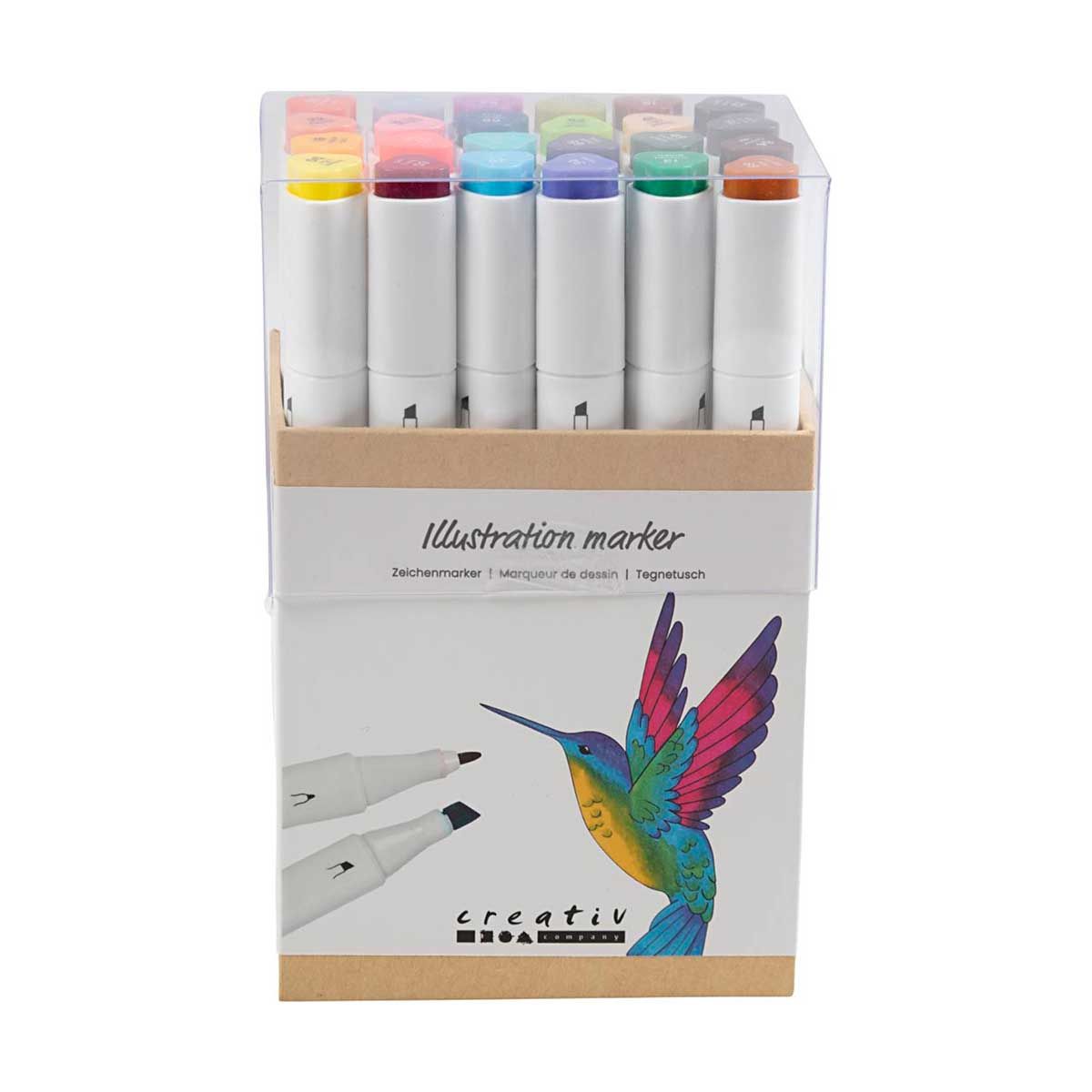 Illustrasjoner Marker, Supplerende Farger, Spiss 1+8 Mm, 2